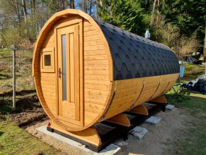 SAUNA BECZKA Z SZATNIĄ 4,0 M x 2,20M